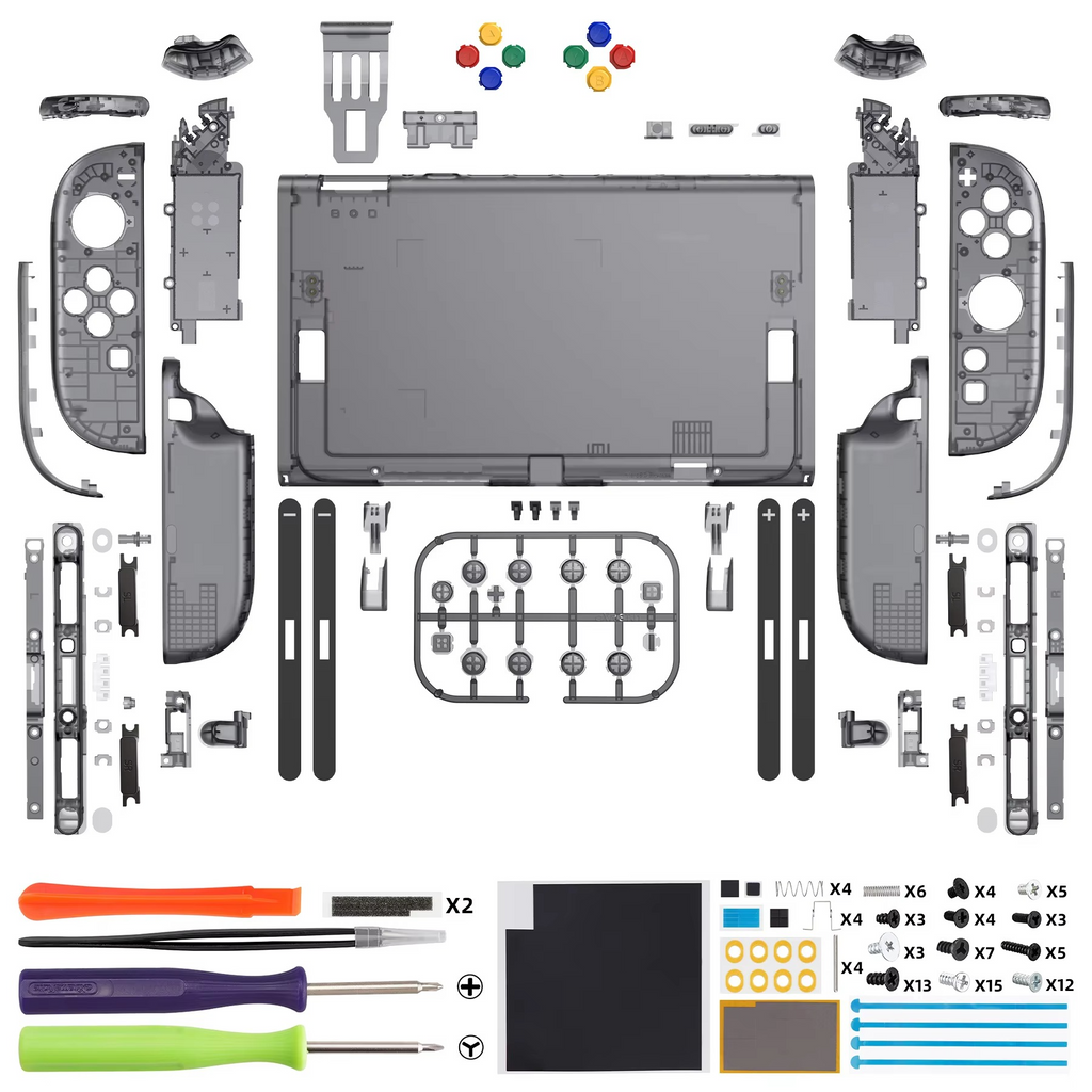 KyronMod Clear Edition Case Mod for Nintendo Switch 2 Joy-Con & Console