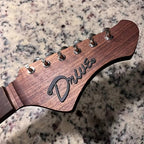 Custom Stainless Steel Guitar Nameplate